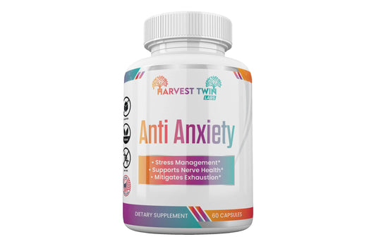 Anti-Anxiety Supplement for Stress Reduction, Cortisol Levels, Relaxation, and Mood Balance-0