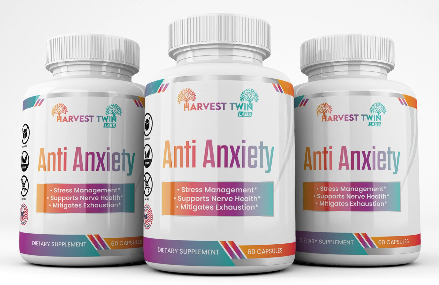 Anti-Anxiety Supplement for Stress Reduction, Cortisol Levels, Relaxation, and Mood Balance-5